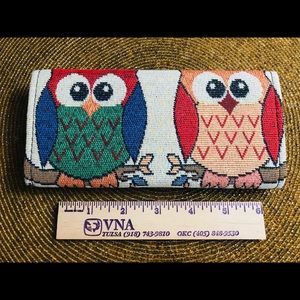 Tapestry Cotton Woven Clutch w/ 4 Owls 🦉
